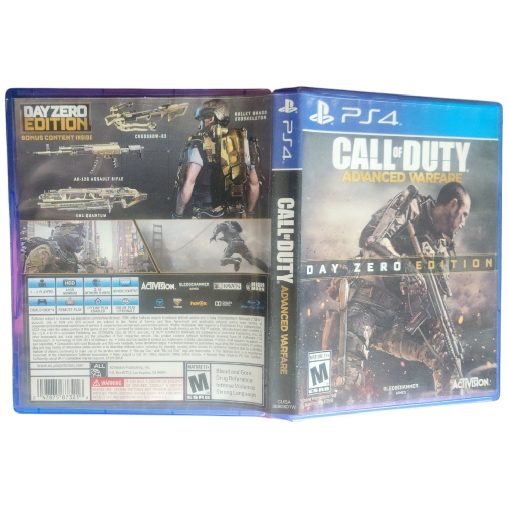 Call of Duty - Advanced Warfare PS4 game - Day Zero Edition